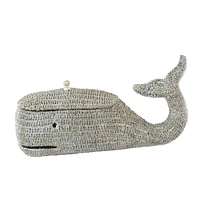 24" Bankuan Rope Whale Box with Lid