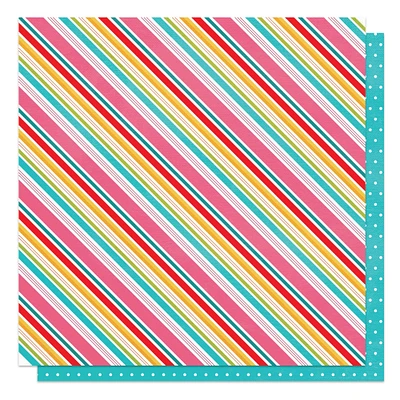 Photoplay Little Chef 12" x 12" Sweet Stripe Double-Sided Cardstock, 25 Sheets