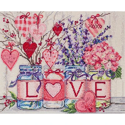 Abris Art With Tender & Love Counted Cross Stitch Kit