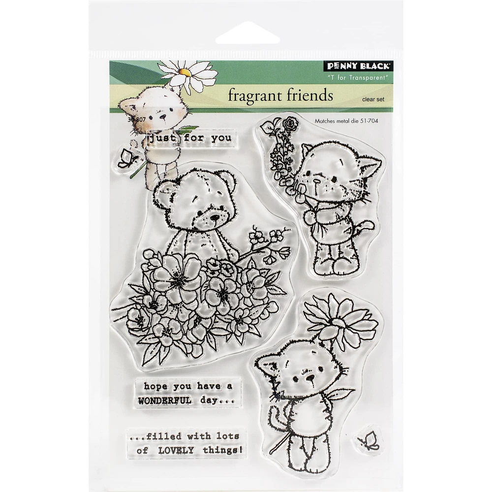 Penny Black Fragrant Friends Clear Stamps