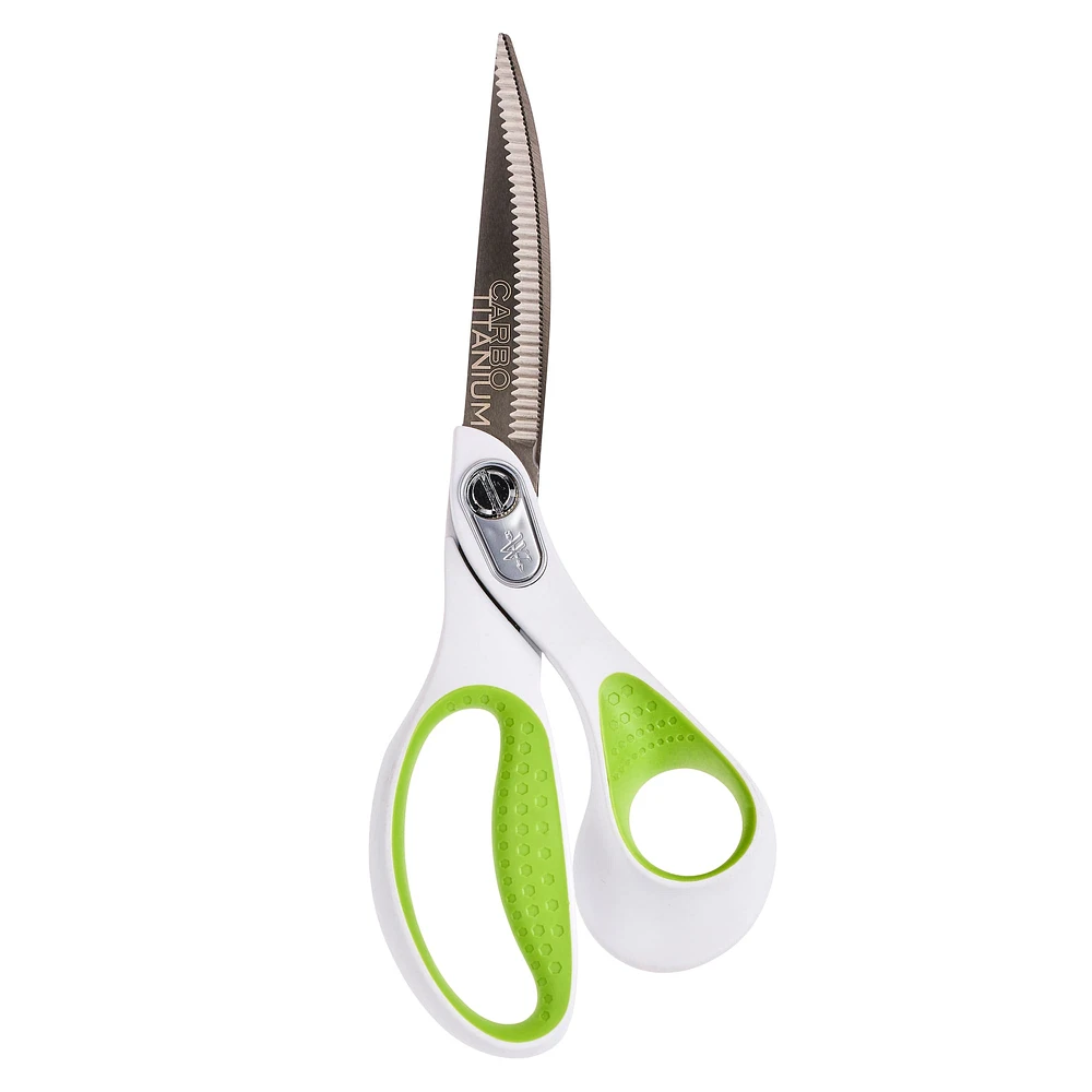 Westcott® Carbo Titanium 9" Bent Scissors with Serrated Blade