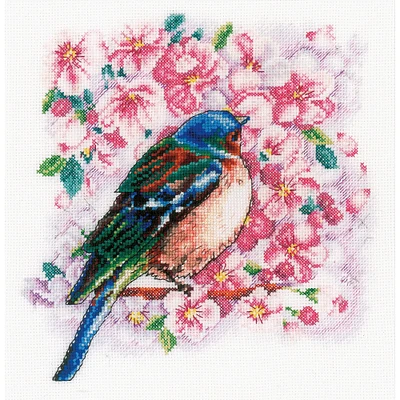 Vervaco Bird Between Blossoms Counted Cross Stitch Kit