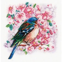 Vervaco Bird Between Blossoms Counted Cross Stitch Kit