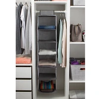 Simplify Heather Gray 6 Shelf Closet Organizer