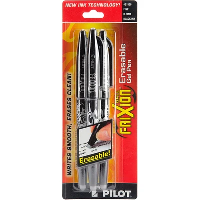 Pilot FriXion Black Ball Erasable Gel Pen Set