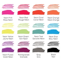 Tulip® Ultimate Fabric Markers Neon, 24 Pack