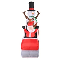 8ft. Airflowz Inflatable Santa Sleigh Ride