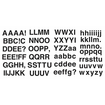 RoomMates Black Sans Serif Alphabet Peel & Stick Decals