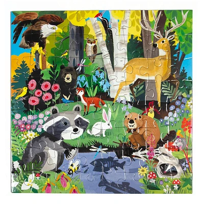 eeBoo Woodland 64 Piece Jigsaw Puzzle