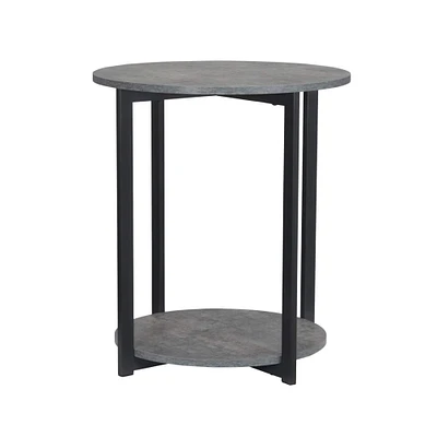 Household Essentials Jamestown 24" Round End Table