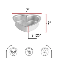 6 Pack: Fat Daddio's® ProSeries 6" x 2" Heart Cake Pan