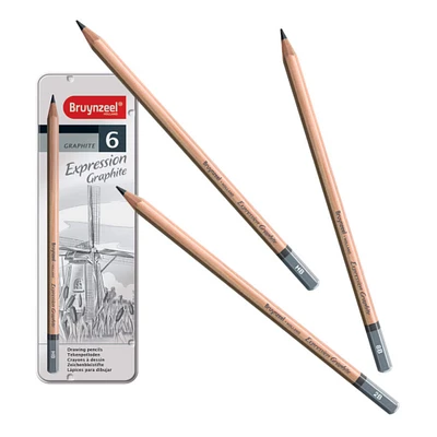 6 Packs: 6 ct. (36 total) Bruynzeel® Expression Graphite Pencil Set