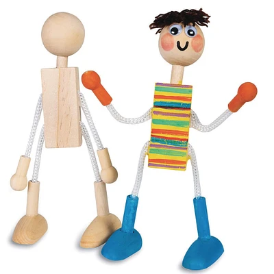 S&S Worldwide® Unfinished Wooden Doll, 6ct.