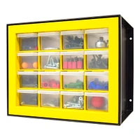 IRIS Black and Yellow -Drawer Parts Cabinet