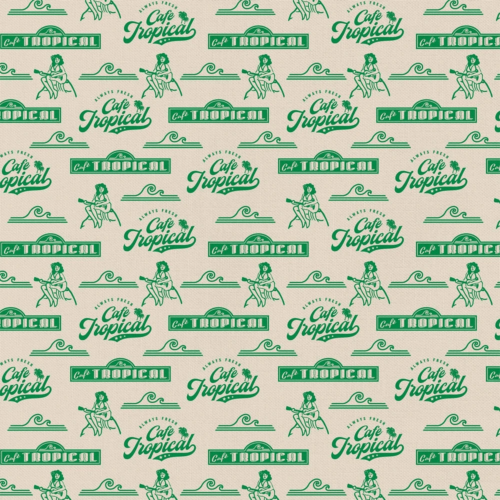 Schitt's Creek Café Tropical Precut Cotton Fabric