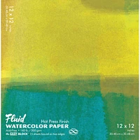 Fluid™ Hot Press Watercolor Paper Block