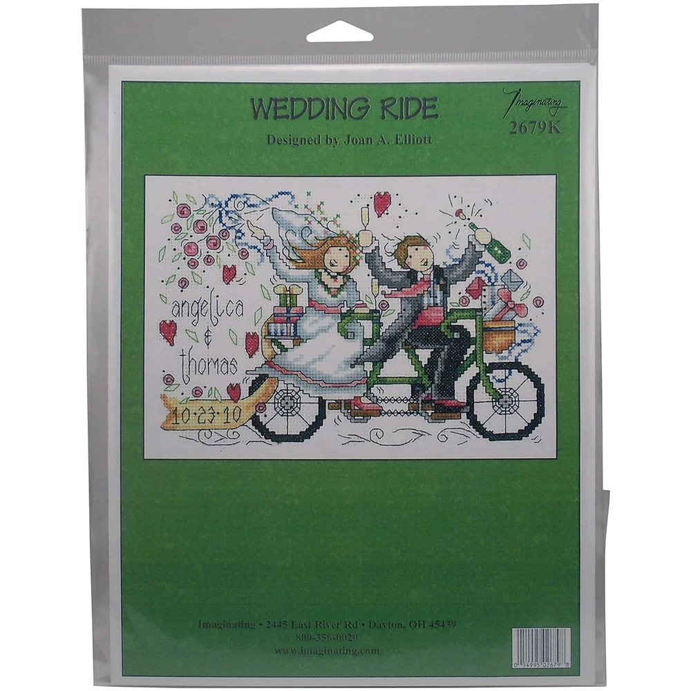 Imaginating Wedding Ride Wedding Record Counted Cross Stitch Kit