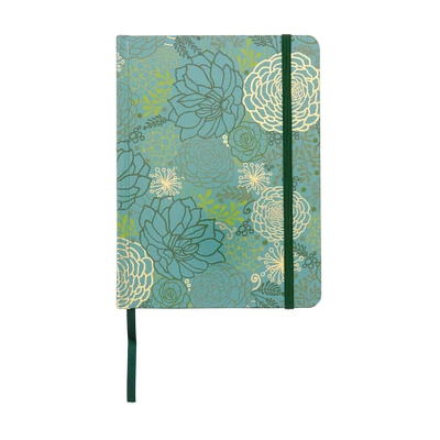 6 Pack: Art Alternatives Floral Outline Blue Fashion Dotted Grid Journal, 6" x 8"
