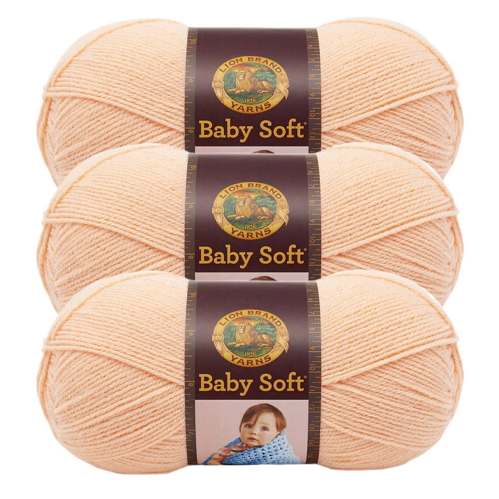 3 Pack Lion Brand® Baby Soft® Yarn