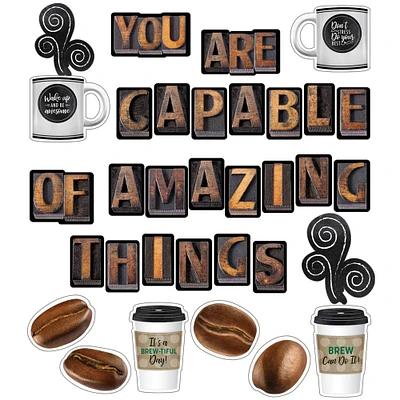 Schoolgirl Style™ Industrial Café You Are Capable of Amazing Things Bulletin Board Set