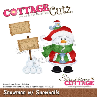 CottageCutz® Snowman with Snowballs Die