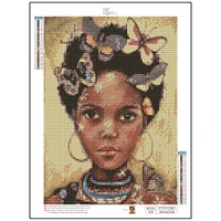 Sparkly Selections Girl With Butterfly Diamond Painting Kit, Square Diamonds