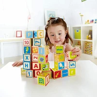 Hape Alphabet & Numbers Stacking Blocks with Pictures