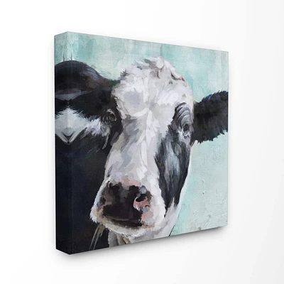 Stupell Industries Cow Painting Canvas Wall Art