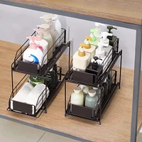 NEX™ 14" 2-Tier Under Sink Rack Organizer with Sliding Drawers