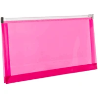 JAM Paper 5" x 10" Plastic Zip Closure Envelopes