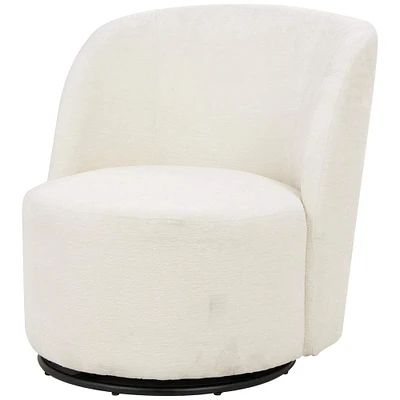 White Wood Accent Chair