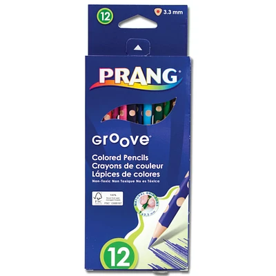 Prang® Groove® Slim 12 Colored Pencil Set