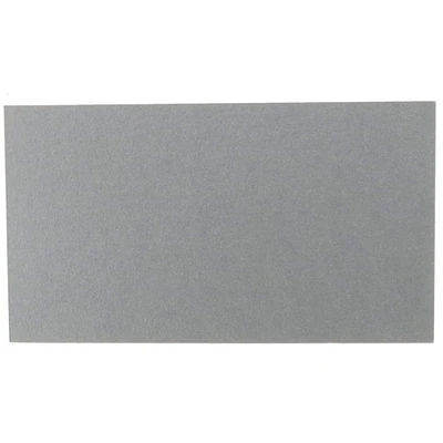 JAM Paper 2" x 3.5" Silver Metallic Stardream Blank Flat Note Cards, 500ct.