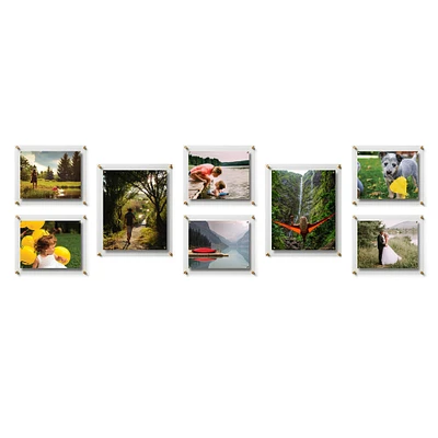 Wexel Art Gallery Wall Single Panel Acrylic Floating Frames & Magnets Set of 8