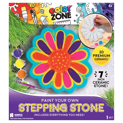 Color Zone® Paint Your Own Flower Stepping Stone Kit