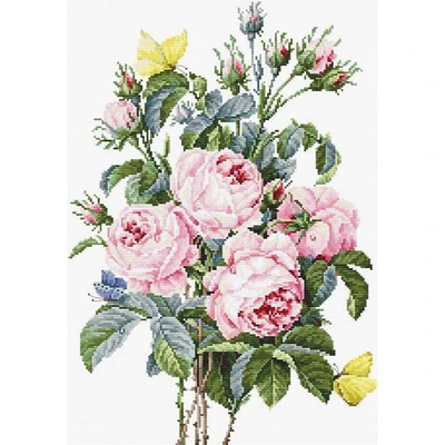 Luca-s Bouquet Of Roses Counted Cross Stitch Kit