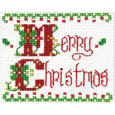 Design Works Merry Christmas Counted Cross Stitch Kit