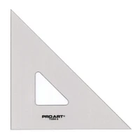 Pro Art® 8" Smoke 45/90 Triangle With Ink Edge & Finger Lift