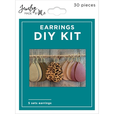 Jewelry Made By Me Leather Earring DIY Kit