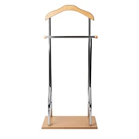 Mind Reader Silver Valet Stand Clothing Rack Organizer