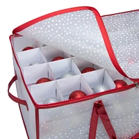 Simplify Red & White 128ct. Ornament Storage Organizer