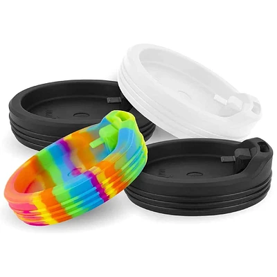 Silipint® 8oz. Hippie Hops Silicone Travel Cup Lids, 4ct.