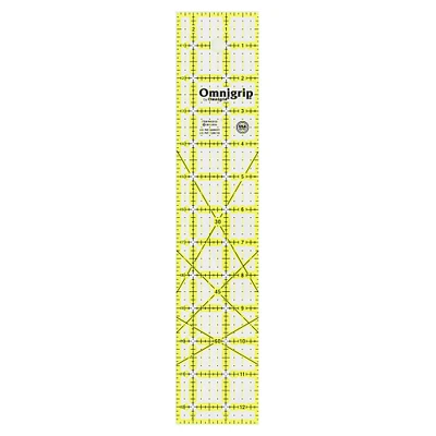 Omnigrip® by Omnigrid® 2.5" x 12.5" Non-Slip Rectangle Quilting Ruler