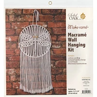 Solid Oak Make-Ramé™ Dragonfly Macramé Wall Hanging Kit