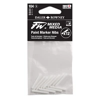 Daler-Rowney® 104 Small FW Empty Paint Marker 12 Nib Set