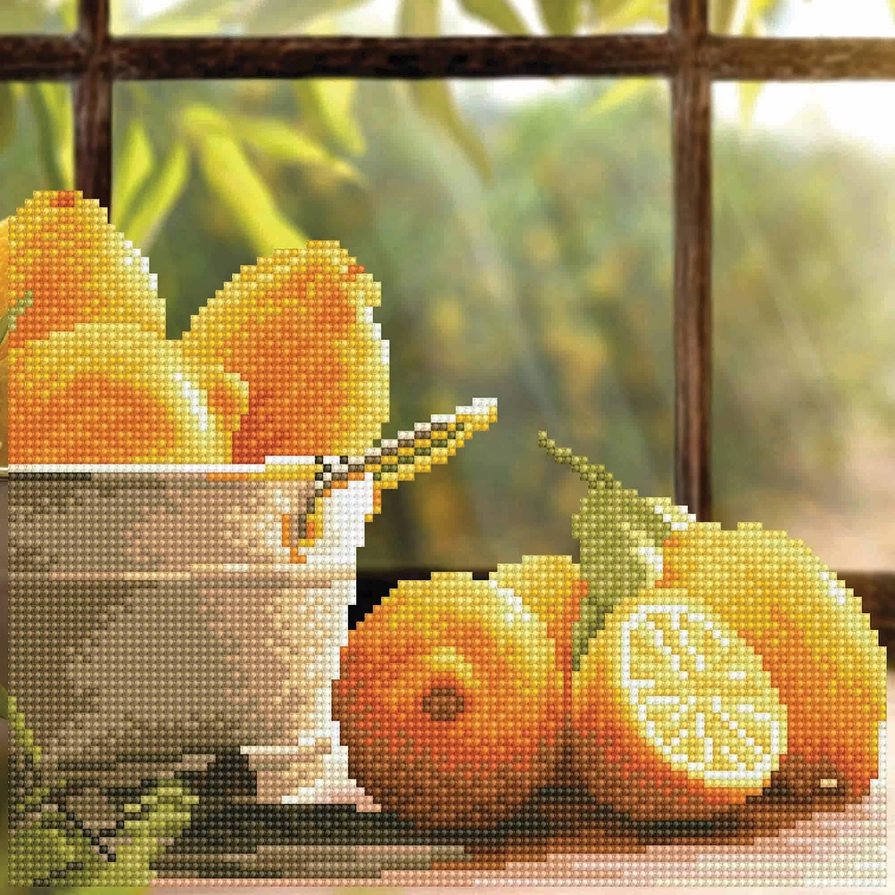 Diamond Art by Leisure Arts Moderate Lemons Kit