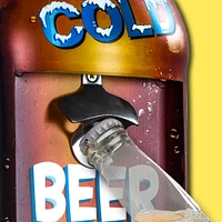 American Art Décor™ Drink Ice Cold Beer Sold Here Bottle Opener Wall Décor