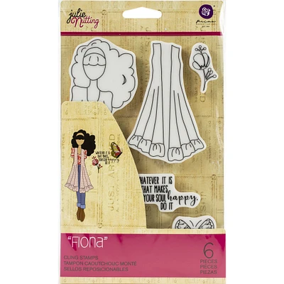 Prima® Julie Nutting Fiona Mixed Media Cling Rubber Stamp Set
