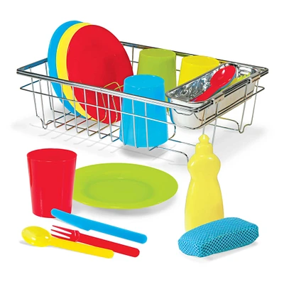 Melissa & Doug® Let's Play House! Wash & Dry Dish Set