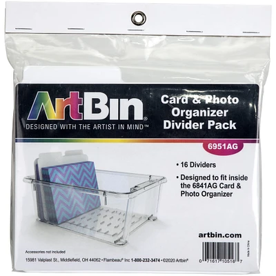 ArtBin® Card & Photo Organizer Divider Packs, 16ct.